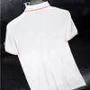 MENS POLO SHIRT DESIGNER T SHIRT Män kvinnor Casual Short Sleeve Brodery Letter Graphic Tee Business Ice Silk Elastic Pullover Top grossist