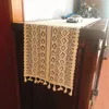 Serviettes à thé Style nordique fil de coton Crochet dentelle nappe chemin de Table pays américain armoire à chaussures TV serviette couverture tissu