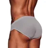 Underpants ADANNU Men's Underwear Low Waist Modal Sexy U Convex Breathable Solid Color Briefs Shorts Head AD315