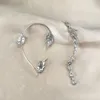 Brincos de pino LONDANY Trigo Earhook Mulheres Tendência Sem Piercing Luz Ganchos Micro-conjunto Super Brilhante Clipes