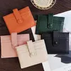 Genuine Leather Credit Card Holders Cases Mini Wallet Excellent Quality First Class Leather Guarantee Leather Purse Card Holder Wallets With Girf Box