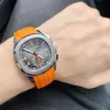 orologio con diamanti di design per donna patk 5068 orologi 2PV7 fondello meccanico di alta qualità trasparente uhr 35.6 montre de pateks cinturino in caucciù aquanaut luxe 90RVL