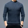 Pull en laine épaisse à col rond pour hommes, moyen et jeune, 100% Pure laine, nouvelle collection hiver, offre spéciale