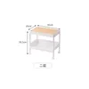 Kitchen Storage Aoliviya Official Multi-Layer Dust-Proof Wooden Board With Wheels Drawer Style Rack Bathroom Gap Cosmetics