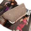 Neue Abendtaschen Mode Goldfarbe Diamonds Design Party Handtasche für Frauen hochwertige Kombination Kupplung weiblicher Schulterbeutel Sack