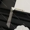 Clip per capelli chic Triangle Tassel Clips Silver Girl Designer Hierpin Party Show Night Club Hair Jewelry