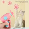 猫のおもちゃ面白いインタラクティブなティーザートレーニングトイクリエイティブキトンミニバンブコプターゲームペットサプライズアクセサリー