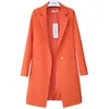 Frauen Anzüge Blazer Frühling Herbst Jacken Für 2023 England Stil Elegante Lose Beiläufige Lange Zweireiher Mantel Kleidung Weibliche tops