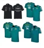 Kinder Herren Fußballhemden Aston Martin Jersey T-Shirt AMF1 2023 24 25 Offizielle Herren Fernando Alonso T-Shirt Formel 1 Rennanzug F1 Hemd Moto Motorry T-Shirts