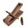 Creative Enterprise Business Gift Walnut Wood Pen Sign-Pen Ball Point Student Utsökta brevpapper med fall