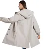 Mulheres Trench Coats Mulheres Capa de Chuva Jaqueta Impermeável À Prova de Chuva Com Capuz Windbreaker Ao Ar Livre Longo Outerwear Ativo