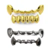 18Kゴールドパンクヒップホップ吸血鬼の歯Fang GRILLZ DENTAL GRILLS TEETH BOST BOTTOD TOOSH CAP RAPPER JEWELRY FOR COSPLAY PARTY WHO298K