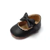 Erste Wanderer KIDSUN Baby-Freizeitschuhe Säuglingskleinkind Schleife rutschfeste Gummi-weiche Sohle Flache PU-Walker Born Bow Decor Mary Janes