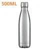 500ml garrafas esportivas parede dupla isolado balão de vácuo de aço inoxidável garrafa de água cola garrafa de vácuo de água drinkwar