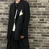 Męskie garnitury pfnw japanses w stylu druk marynarka ciemna odzież elegancka haft haftowe podwójnie piersi garnitur punkowy punkowy płaszcz swobody niszowy projekt 12z5141