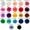 Hair Accessories 300Pcs/Lot 3 Inch Large Chic Satin Fabric Puff Flower DIY Wedding Bouquet Women Girls Cloth Wholesale Price