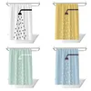 Shower Curtains Nordic Modern Minimalist Polyester Waterproof Curtain Cloth Partition Bathroom Supplies without rod 231031