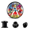 kubooz acrylic anime pictures logo slaps tunnels gauges piercings body body percing expander 6-25mm 120pcs236h