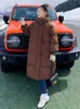 Kadınlar Down Parkas Vielleicht Kore Ceket Kadın Kış X-Long Parkas Katı Kapşonlu Sıcak Kadın Giyim Ceket Yastıklı Gevşek Giysiler 231030