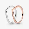Nuovo marchio 100% argento sterling 925 anello con forcella in rilievo per le donne Anelli di fidanzamento per matrimoni Accessori per gioielli di moda307Q