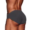 Underpants ADANNU Men's Underwear Low Waist Modal Sexy U Convex Breathable Solid Color Briefs Shorts Head AD315