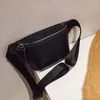 School Bags Women's Waist Bag Leather Zipper Crocodile Skin Chest Pack Large Capacity Banana Fashion Female Belt Wallet