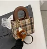 Bag Letter Handtasche Klassische Kette echte Ledertasche Marke Mode Joker -Tte -Tasche Taschen