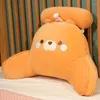 Pillow Cartoon Bedside Backrest With Arms Reading Removable & Detachable Neck Roll Support Bed Rest Sit Up Pillows