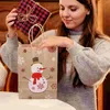 Saque contenedores 10 PC Bolsas decorativas de Navidad de juguete Botes grandes regalos pequeños regalos de envoltura de Navidad