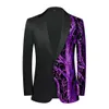 Men's Suits Blazers Men's Sequin Embroidered Suit Coat Shiny Bling Glitter Blazer Tuxedo Suits Wedding Party Stage Costumes Nightclub Prom DJ Jacket 231030