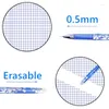 31Pcs/Set Erasable Pen Washable Handle 0.5mm Black Blue Ink Writing Gel Pens Refill Rod For School Office Stationery