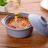 Bowls Utensils For Kitchen Tableware Instant Noodles Table Bowl Noodle With Lid Home Ramen Plastic