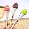 6pcs Fun Stuiterende Pen Creatieve Decompressie Raket Vuist Blauwe Bal Cake Gel 0.5mm Zwart Student Briefpapier Test gift