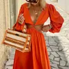 Casual Kleider Elegante Tiefe V Aushöhlen Plissee Party Kleid Sommer Einfarbig Lange Frauen Mode Urlaub Strand Vestido