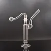 Atualizar Bubbler Fumar Tubo de Água 10mm Queimador de Óleo de Vidro Bong Dab Rig Hookah Recycler Dab Rig Bongs Portátil para Viagens com Tubos de Queimador de Óleo de Vidro Masculino