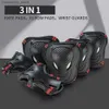 Skate Protective Gear BraceTop 6Pcs/set Teens Adult Knee Pads Elbow Pads Wrist Guards Protective Gear for Roller Skating Skateboarding Cycling Sport Q231031