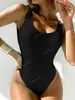 2023 Sexy Women One Piece Swimsuit Swimwear Female Solid Push Up Thong Bather Bathing Suit Monokini Brazilian Swimming Suits SwimOne-Piece Suits