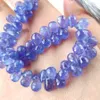 ICNWAY 5 stuks Tanzanite Natuurlijke Edelsteen Facet 6mm Kralen Waterdrop Vorm Voor Sieraden Maken Ketting Oorbel Armband197Z