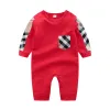 Nouvelle mode bébé vêtements barboteuses printemps automne coton nouveau-né bébé filles garçon enfants Designer infantile combinaisons livraison gratuite