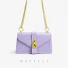 Women Crocodile Leather Bag Brand Luxury Female Shoulder Designer Fashion Lilac Crossbody Chain Handbag261F
