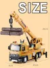 Diecast Model Large Truck Crane Engineering Vehicle Alloy Car Construction Toys Metal Toy Sound Light For Kids Gift 231030