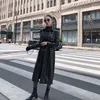 Women's Leather 2023 Real Sheepskin Genuine Jacket Women Biker Spring Winter Vintage Black Punk Female Ladies Coat OT1894