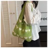 Sacs à bandoulière Designer tricoté enveloppé femmes haute capacité ollow sac de savon pour femmes imprimé à la main loisirs léger sacs simplestylishhandbagsstore