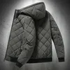メンズダウンパーカージャケットフード秋の冬の綿パッド付きジャケットファッション衣類ロンブステクスチャカジュアルプラスサイズ5xl 231030