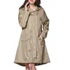 Trenchs Femmes Mode Femmes Hommes Raincoat Veste Coupe-vent Léger Respirant Zipper Rain Coat Poncho Coupe-vent À Capuchon Rainwear