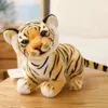 Poupées en peluche 23/27/33 cm réaliste tigre en peluche PP coton peluche animal sauvage forêt tigre oreiller poupée pour cadeau d'anniversaire pour enfants 231030