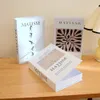 Dekoratif Nesneler Figürinler Açılabilir Simülasyon Kitabı Dekorasyon için Lüks Sahte Kitaplar Kiti Sehpa Villa Le Ev Dekoru Çekim Pro 231030