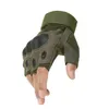 Rękawiczki taktyczne Sport Outdoor Army Airsoft strzelanie do roweru walki z palcem palec twardego węglowego kostki na pół palca kropla OTPCP