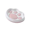 Soap Dishes 1Pc Plate Box Drain Shelf Cute Wall-mounted Punch-free Home Bathroom Shower Storage Holder Organizer Supplies