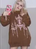 Maglioni da donna Y2K Harajuku Pullover uomo inverno maglieria a maniche lunghe Streetwear Top Punk Kawaii Cartoon maglione abiti da donna Vintage